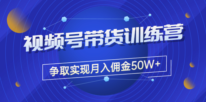 【副业项目3707期】视频号直播带货教程，教你如何实现月入佣金50W+（课程+资料+工具）-91集赚创业网