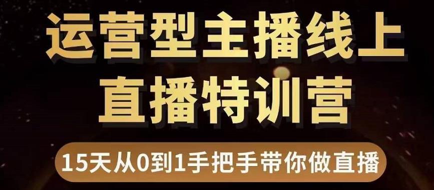 【副业项目3745期】慧哥直播电商运营型主播特训营，0基础15天手把手带你怎么做直播带货-91集赚创业网