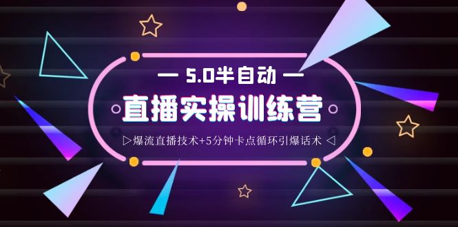 【副业项目4132期】蚂蚁·5.0半自动直播2345打法，半自动爆流直播技术+5分钟卡点循环引爆话术-91集赚创业网