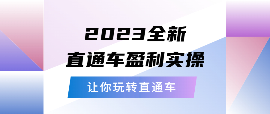 【副业项目5773期】2023全新直通车·盈利实操：从底层，策略到搭建，让你玩转直通车-91集赚创业网